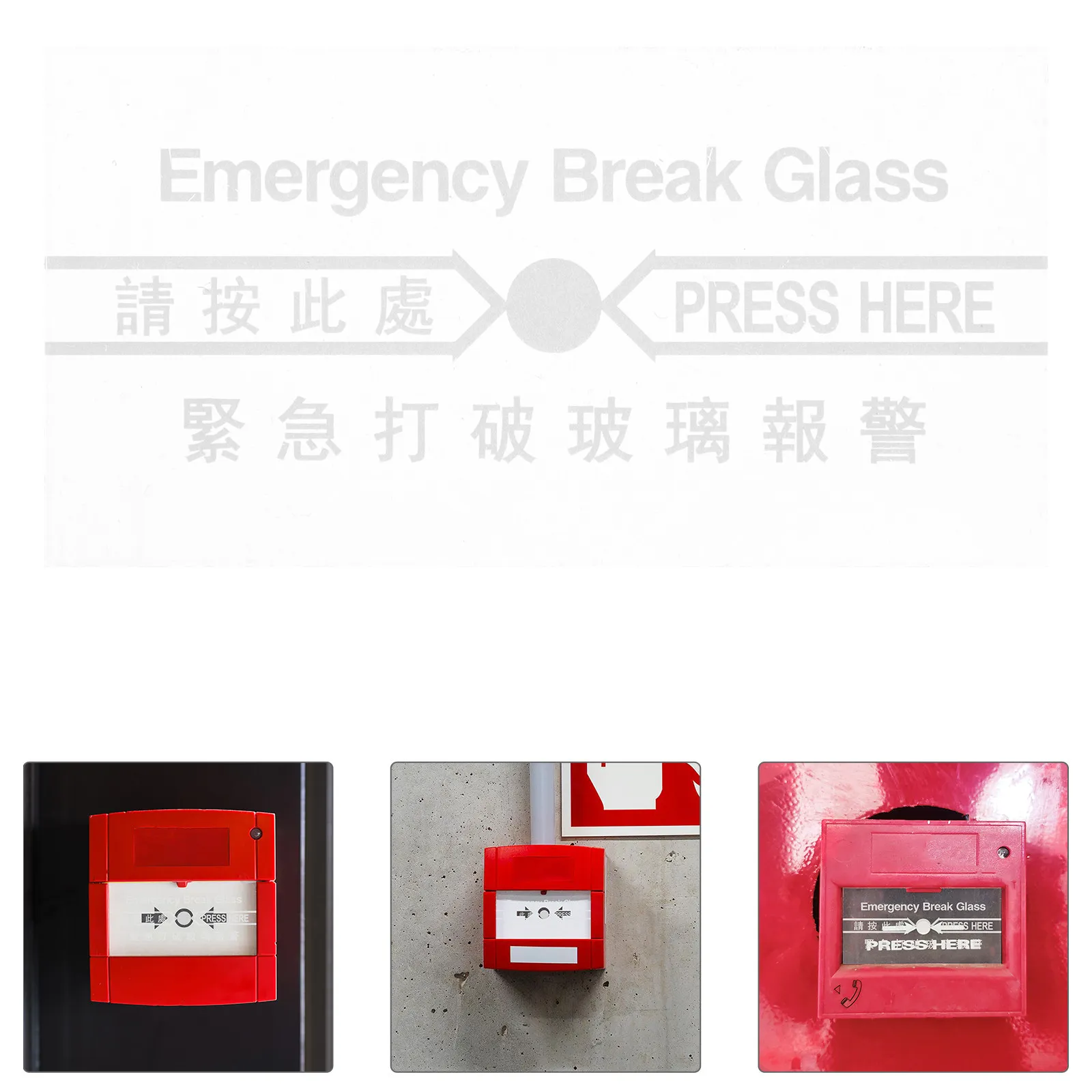 

10Pcs Fire Alarm Glass Pane for Manual Switch - Red Break Glass Replacement High Temperature Resistant Waterproof Emergency