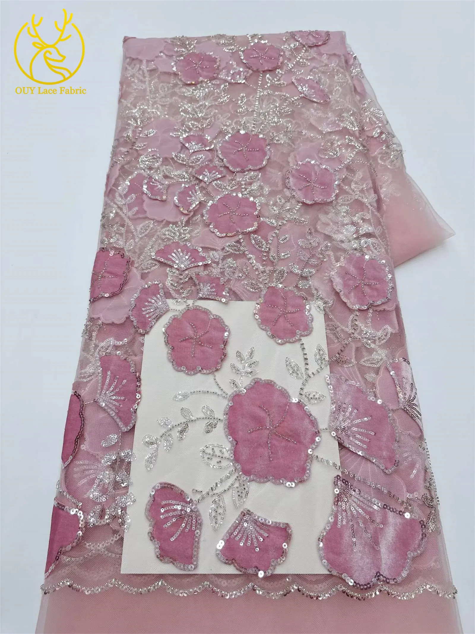 2026 New Style African Velvet  - Velvet Fabric Embroidery ulasan dan harga