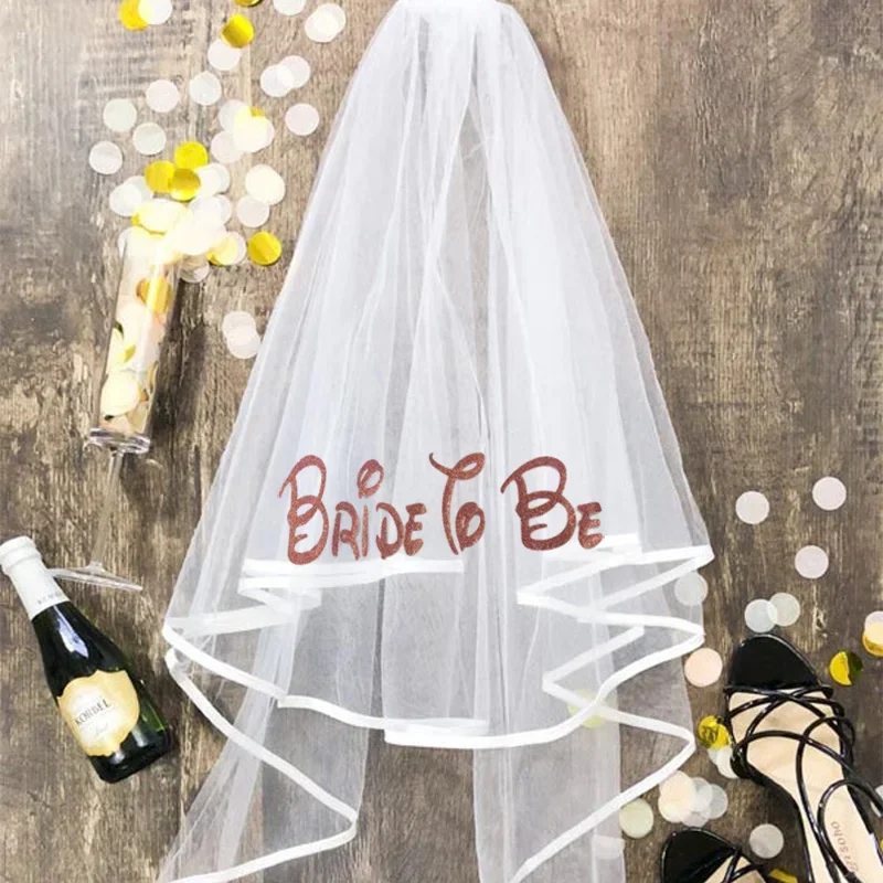 veil With Comb sash Bridal shower wedding engagement Bachelorette hen party Bride To Be decoration gift