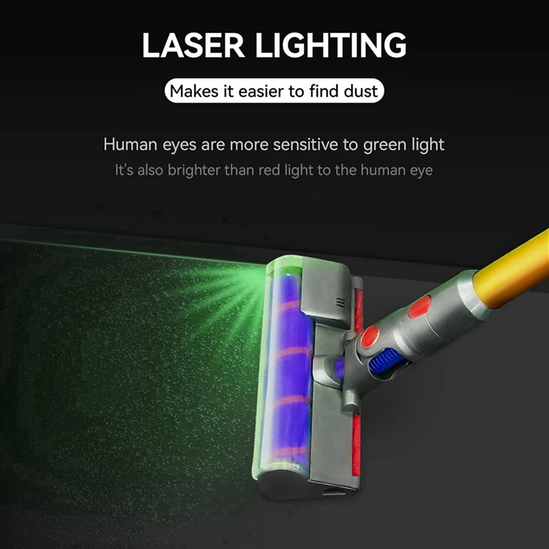 3X kepala sikat rol lembut untuk Dyson V7 V8 V10 V11 V15, bagian penyedot debu tongkat tanpa kabel perlengkapan lantai kayu keras