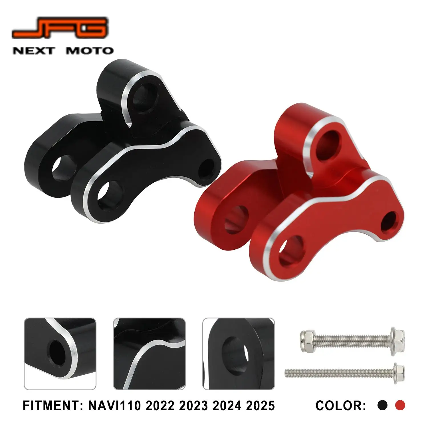 Motorcycle Shock Lowering Mounts For Navi110 2022 2023 2024 2025 Easy Installation Aluminum Height Adjustment Parts