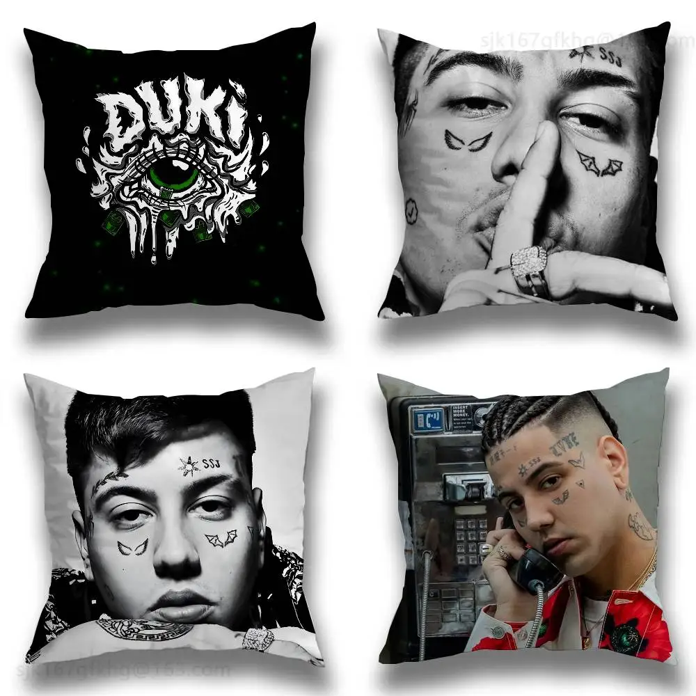 D-Duki Rapper Pillow Case Sofa Living Room Bedroom Headboard Backrest Cushion Square Cushion Nap Time