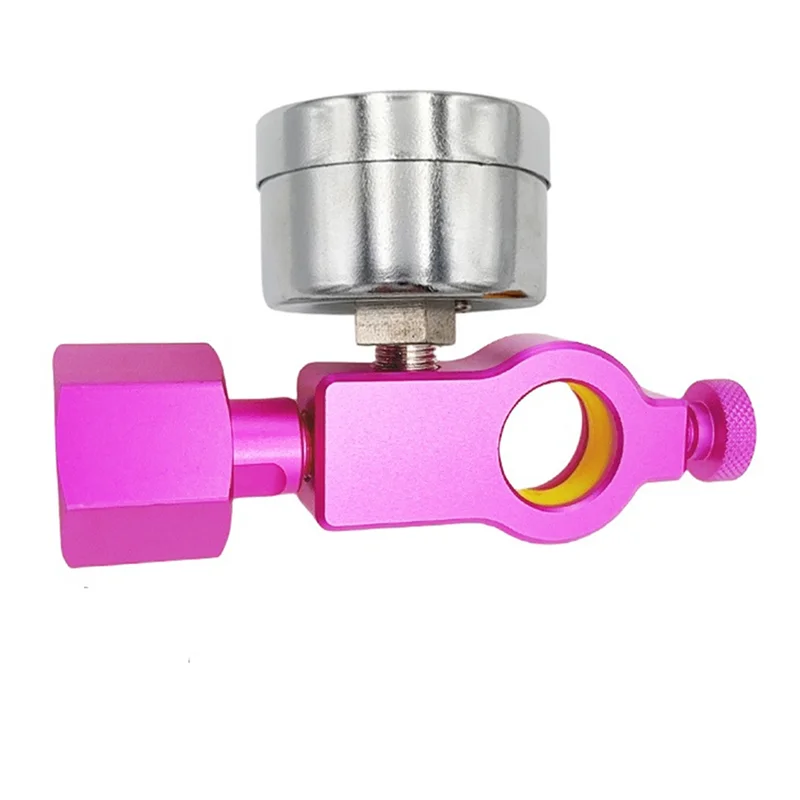

AONEQ-Soda Co 2 Cylinder Tank Refill Fill Station Adaptor Fit For Sodastream Quick Connect Pink Cylinder With Connect