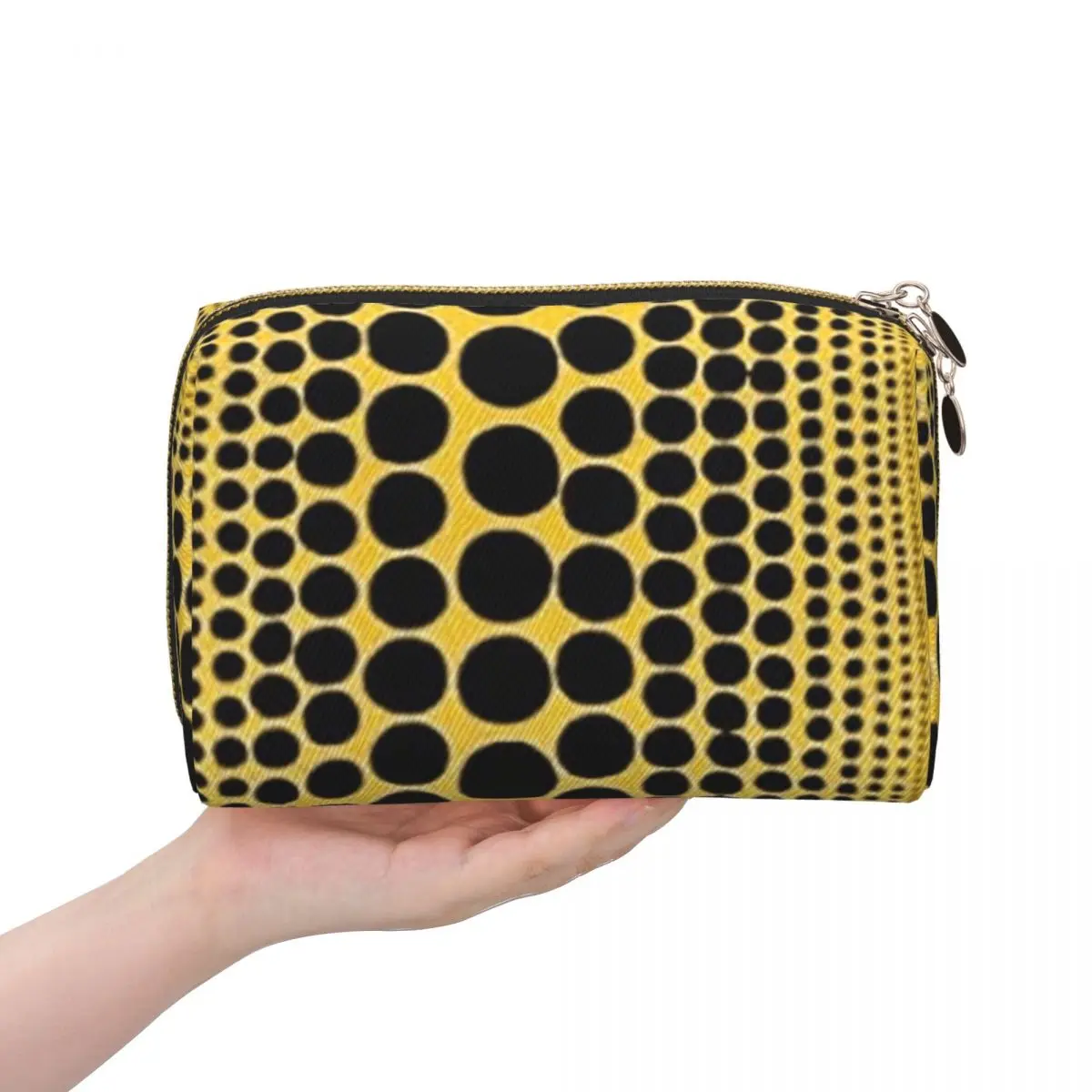 Yayoi Kusama Pumpkin Abstract Art Women Cosmetic Bag Travel Makeup Organizer Pouch Toiletry Storage Dopp Kit Box