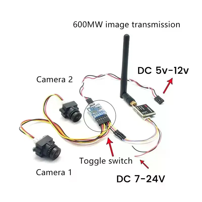 High Quality 3 Channel Video Switcher Module DC 5-12V 3 Way AV Signal Switch Module For FPV RC Drone Camera UAV Accessories