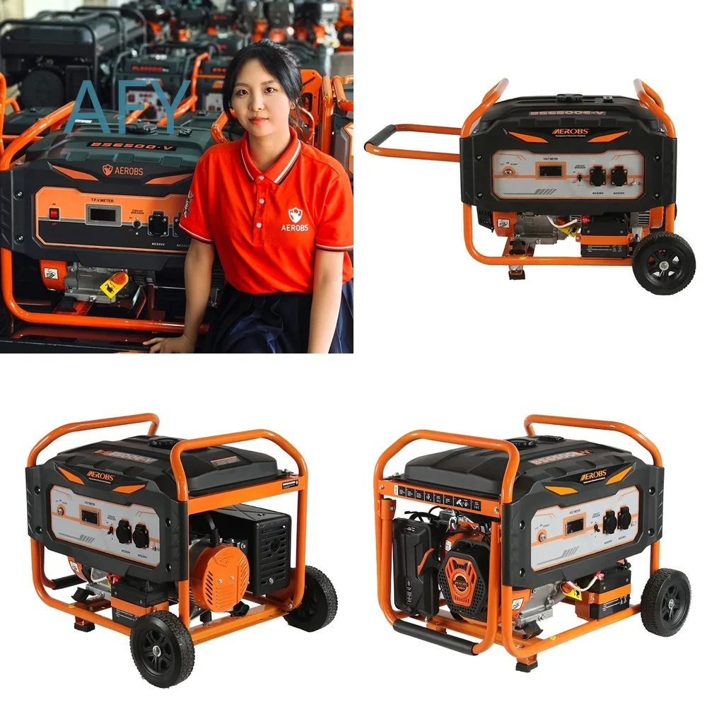 5000W Portable Generator for BS6500-V 5kVA Electric Start Power Dynamo for China Market Heavy Duty Inverter Generator Outdoor