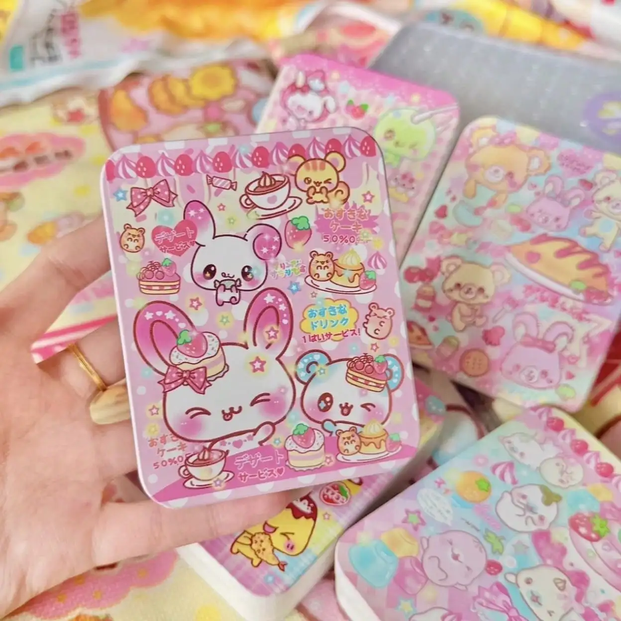 Cute Dreamy Tin Box Desktop Storage Organizer for Stickers Goo Cards Idol Album Photocards Journal Instagram Style