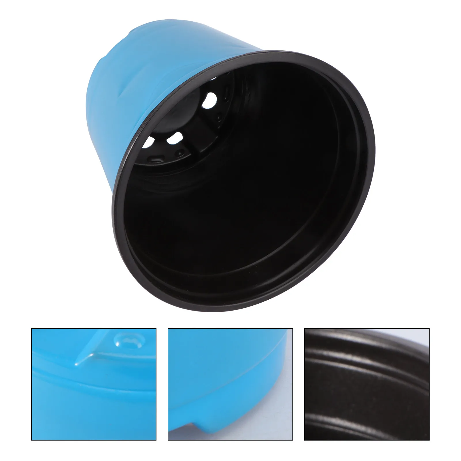 Round Thicken Plastic Flower Pot Large Bucket for Tree Rose Grass Planting Garden Balcony Decoration Blue 5 Gallons Capacity