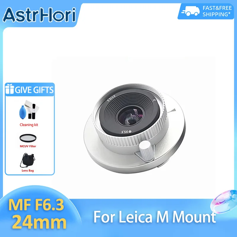 AstrHori 24 مللي متر F6.3 إطار كامل دليل التركيز الربط تتراوح رئيس عدسة فطيرة فائق البؤرة ل لايكا M جبل M1 M2 M3 M5 M10