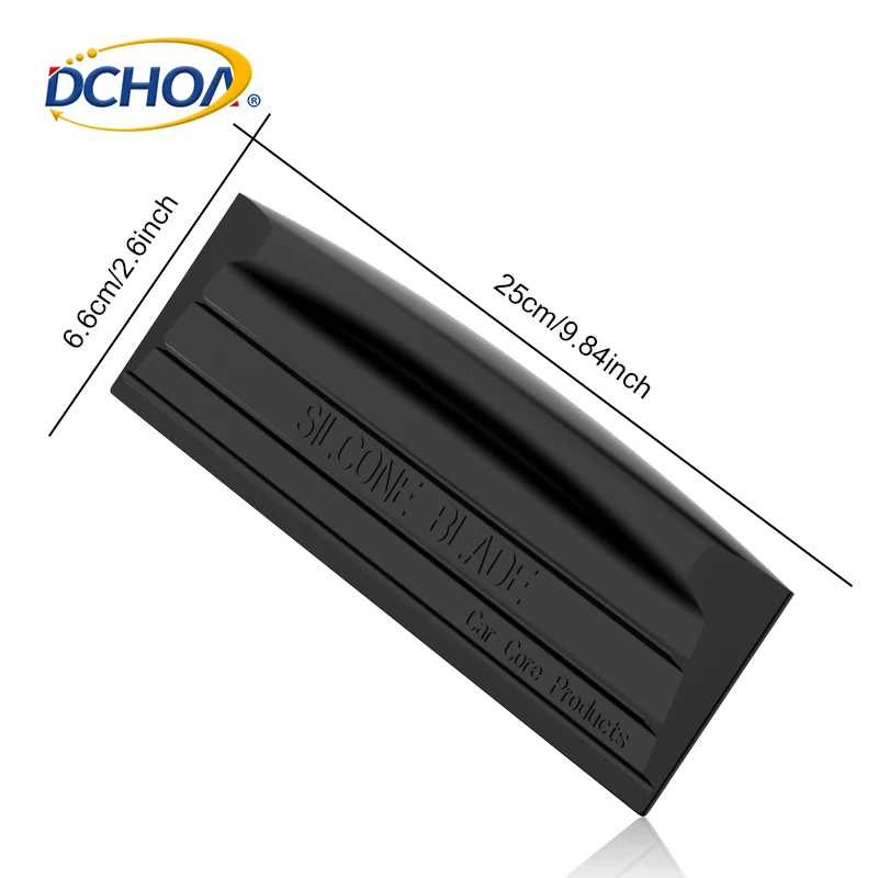 DCHOA Flexible Silicone Car Window Squeegee Wiper Blade Glass Water Remover for Automotive Window Cleaning and Car Care
