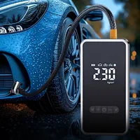 Car Mounted Wireless Digital Display Inflation Pump Portable Wireless Air Pump 4000mAh Portable Tire Inflator for Electric Cars