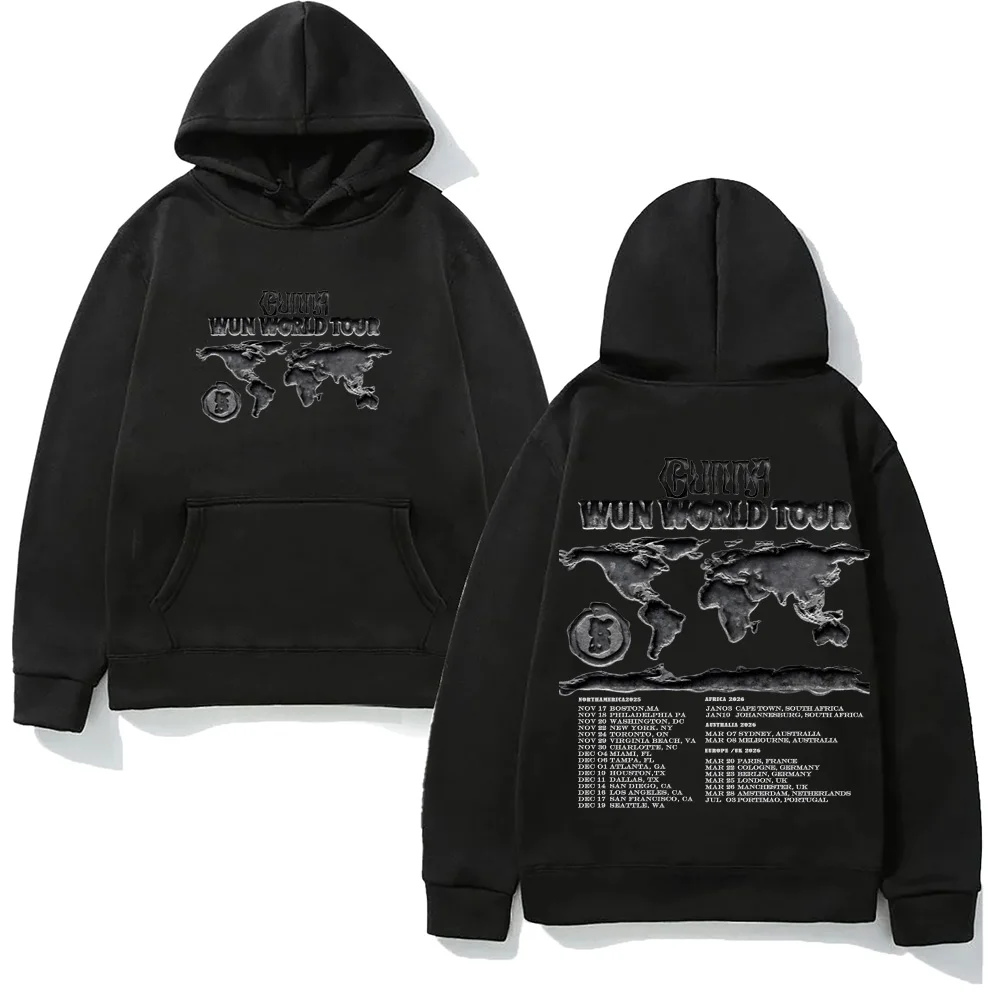 

Rapper Gunna WUNNA World Tour 2025-2026 Hoodie Casual High Quality Cartoon Print Moletom with Hooded Fleece Comfortable Hoody