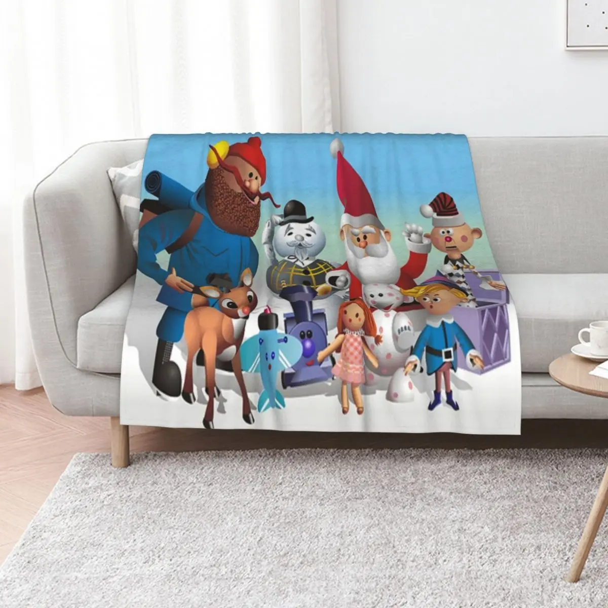 Rudolph and Friends | DreamscapesbyTeresa Throw Blanket Bed Hair Nap Loose Decoratives Blankets