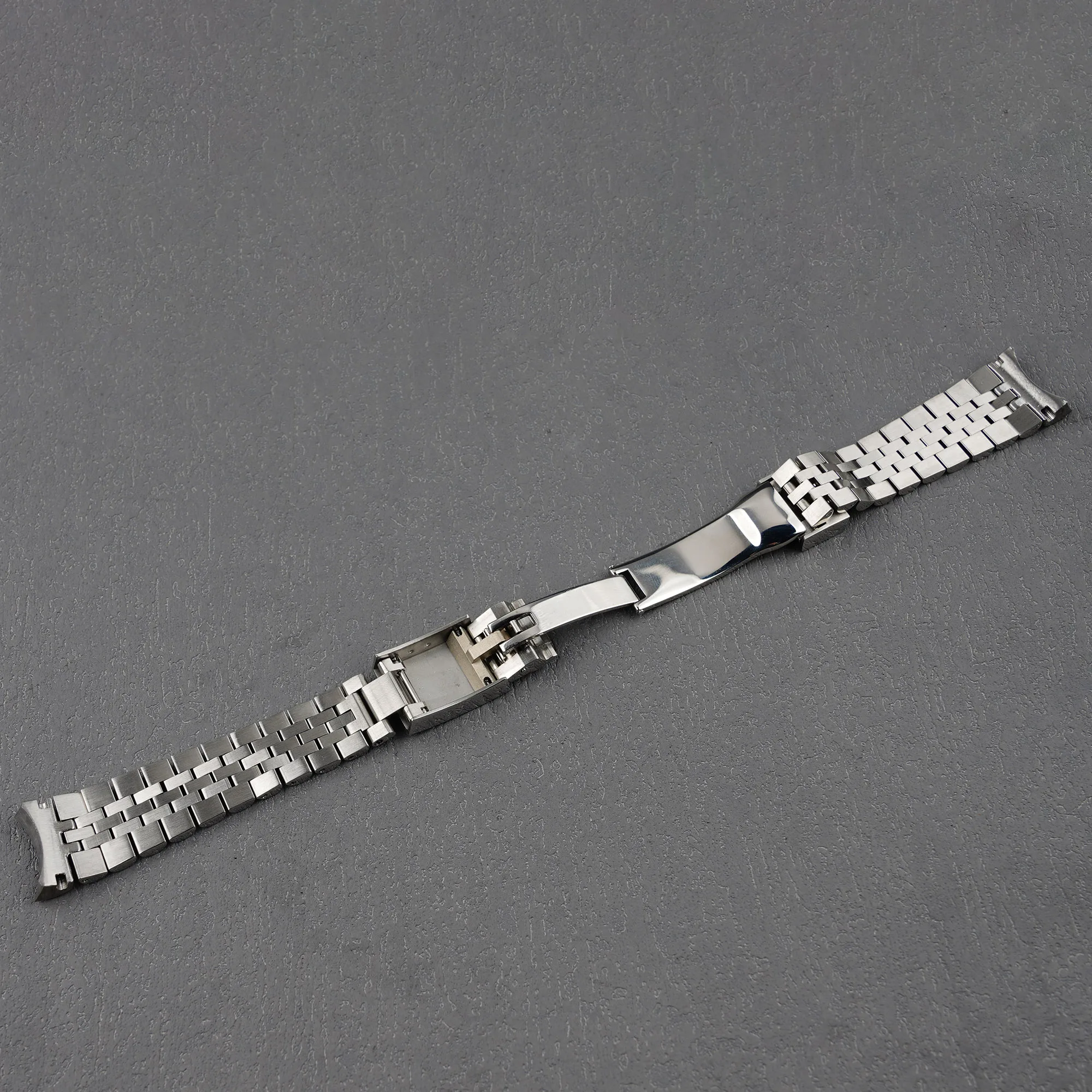 For Seiko 5 Sports SRPK29 31 33 35-20mm Jubilee Style Solid Link Stainless Steel Watch Band with Oyster Folding Clasp By Rolamy