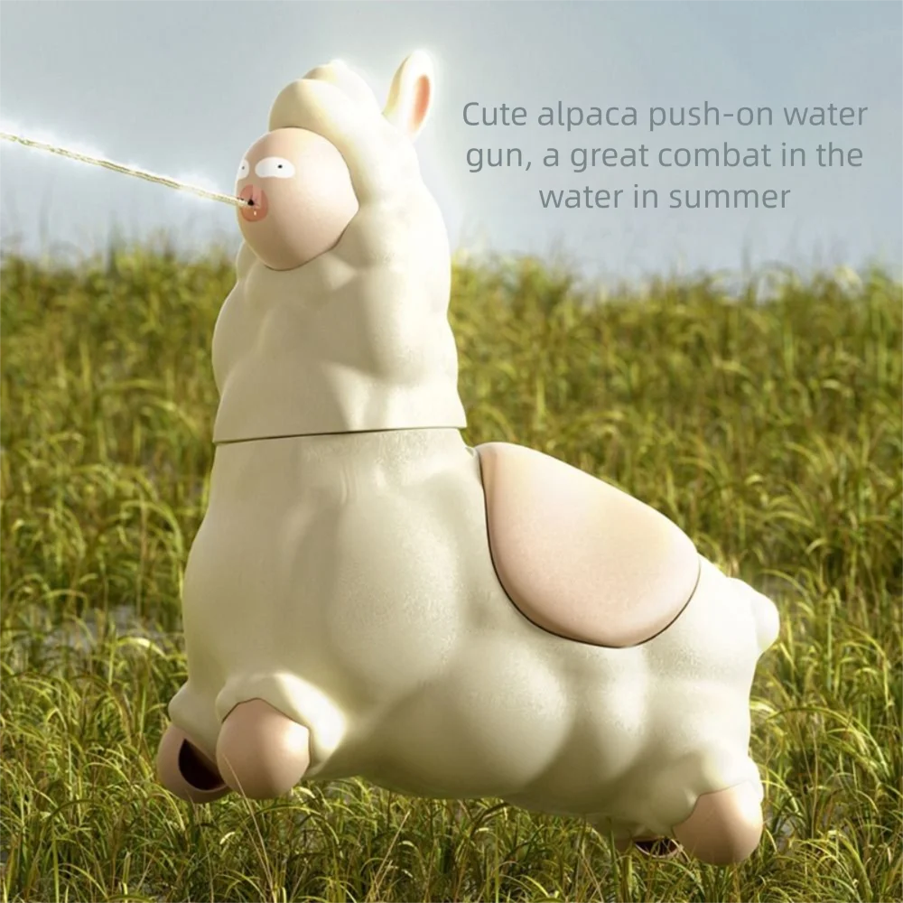 Portable Creative Alpaca Water Spray Toys Handheld Easy To Fill Water-Sprinkling Toy Funny Cute Animal Water Toy Party