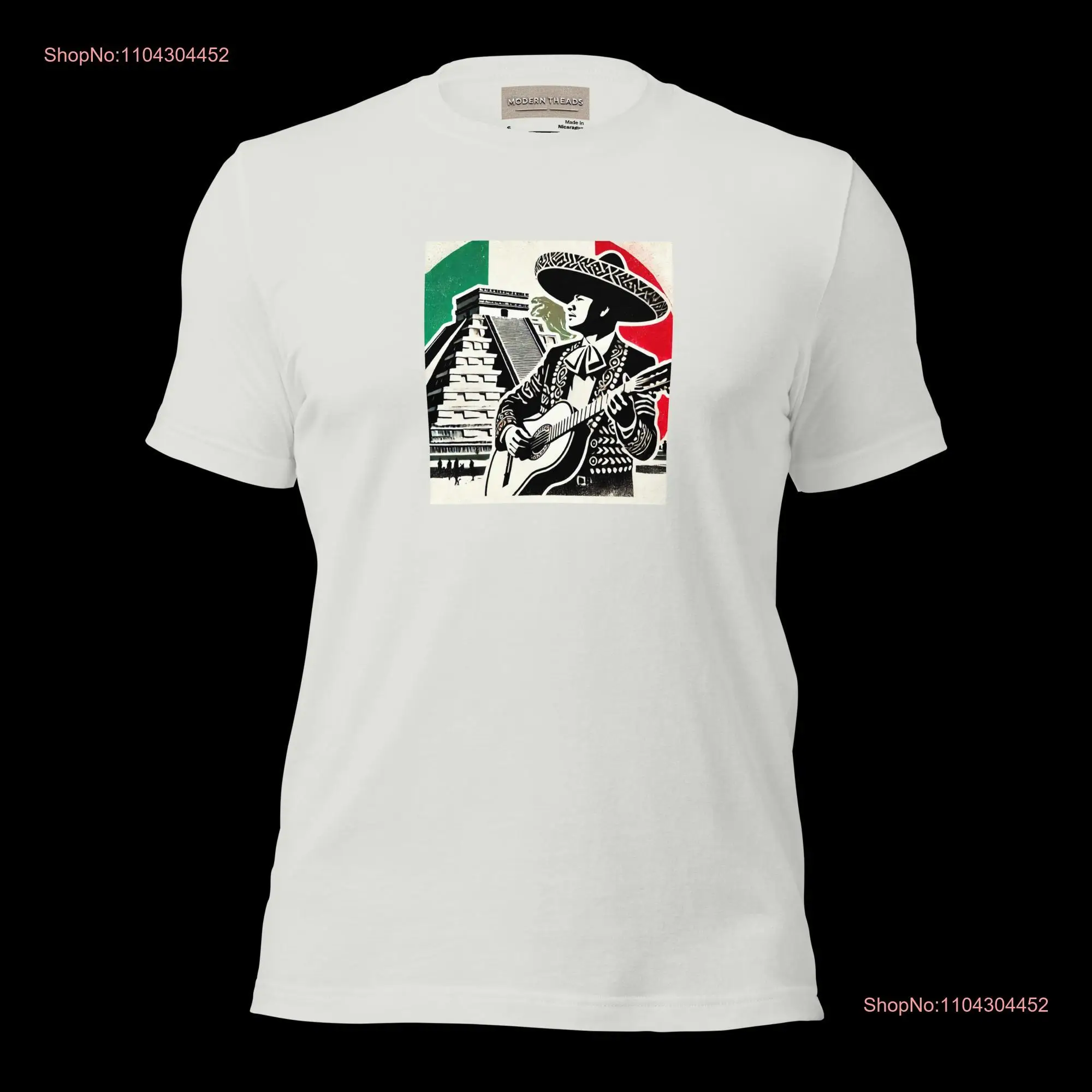 Mexico Themed T Shirt Celebrate Mexican Culture  long or short sleeves