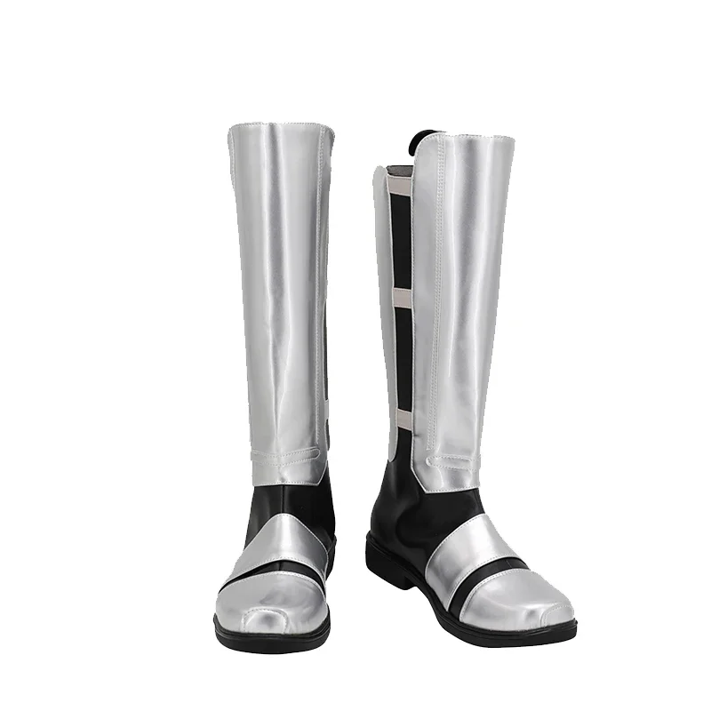 Game Star Darth Revan Silver Cosplay Shoes Boots Costume Halloween Party  Accessories - view 5