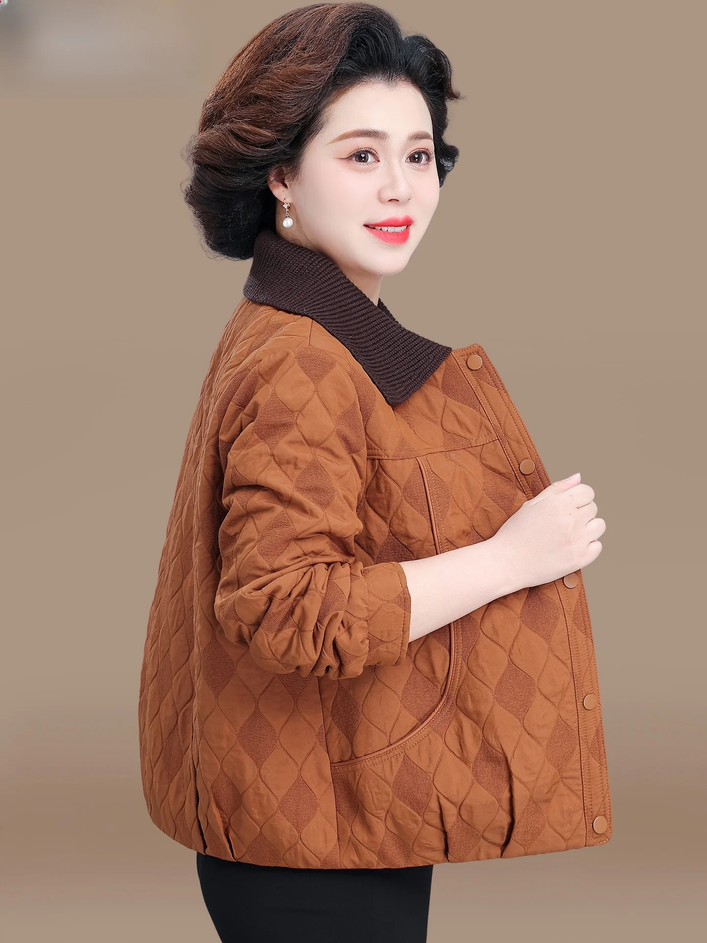 

Spring Faion ort Coat for ort Women Mothers 2026 New Sle Middle-Aged And ly Spring Windbreaker Cardigan Top Women