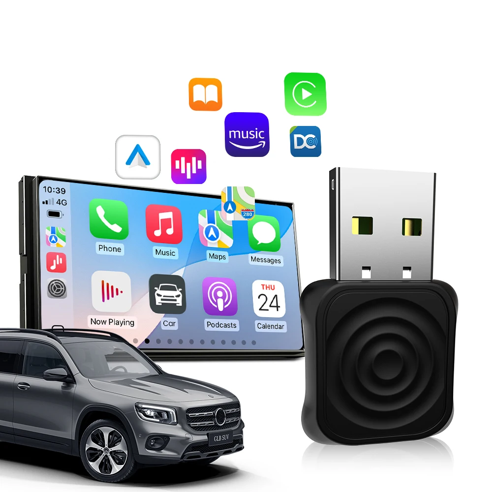 Dual Channel Wireless Carplay and Android Auto Wifi Car Play Original Car Features Control Portatil Usb Dongle Ai Box