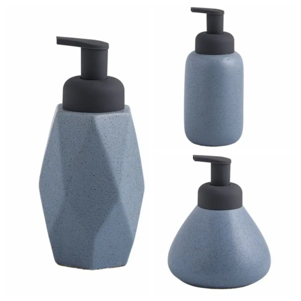 Ceramic Lotion Foamer Dispenser Speckled Matte Push Type Foam Pump Bottle Durable Multi-color Foamer Sparkling Bottle