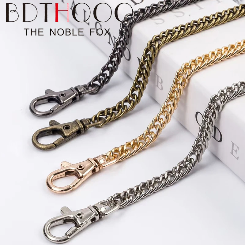 

10pcs 120cm Metal Chain For Shoulder Bags Handbag Buckle Handle DIY Strap Accessories for Hardware Double Woven