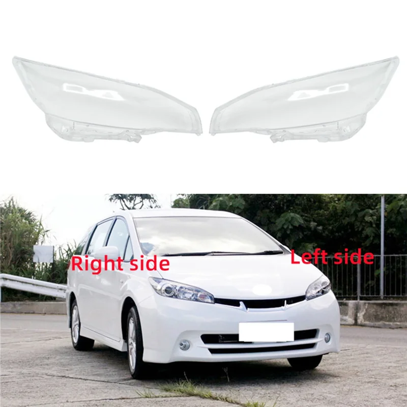 

Car Right Headlight Shell Lamp Shade Transparent Lens Cover Headlight Cover for Toyota Wish 2009-2015