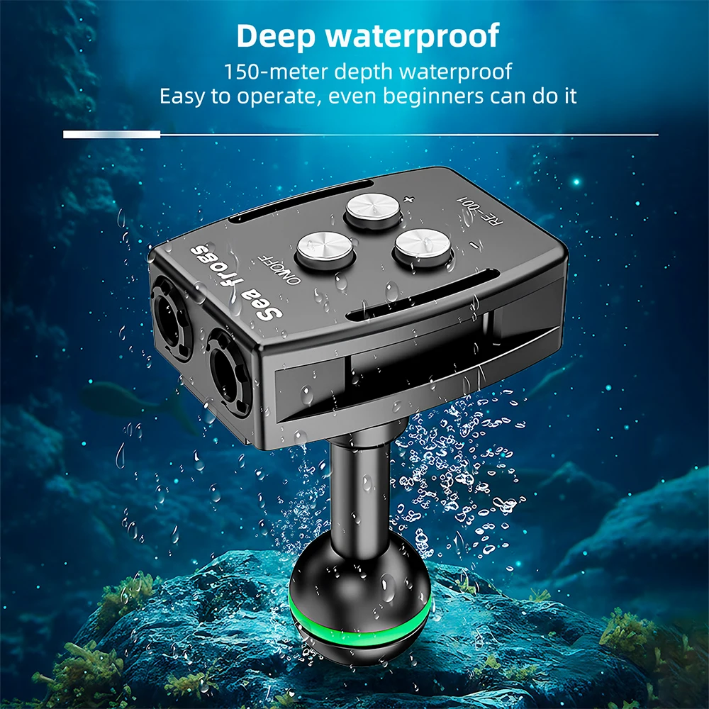 Seafrogs Underwater Strobe Flash Trigger Controller Diving Torch Mini Remote Ball Head Photography