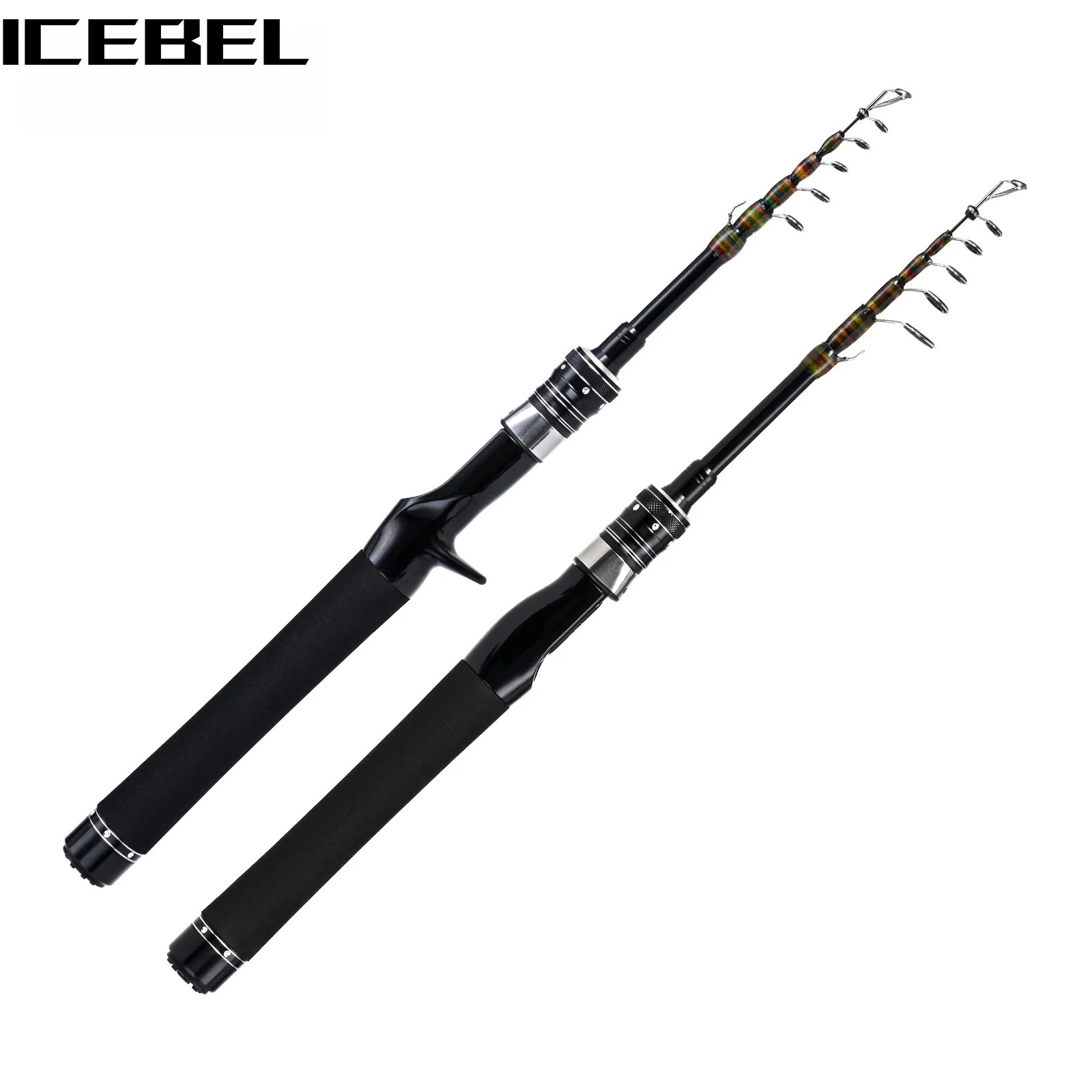 icebel-伸縮式トラウト釣り竿-180-センチメートル、ベイトキャスティング、キャンプ-アウトドアキャスティング用ポータブルマイクロルアーロッド