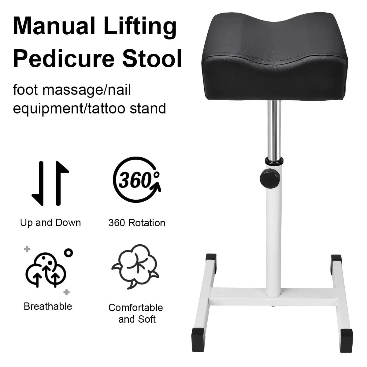 Pedicure Sauna Foot Pillow, Ergonomic Foot Support Bracket Fit Sofa Foot Care Tool