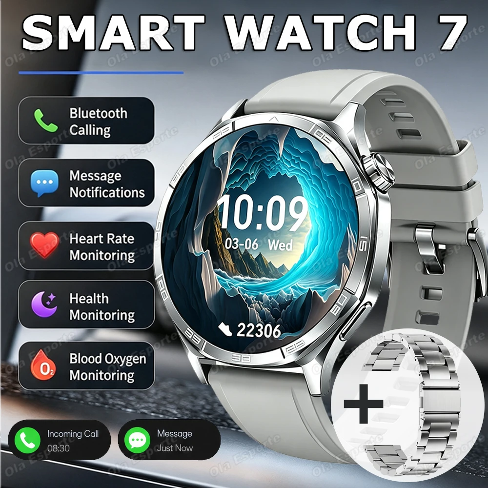 Men's Outdoor Smart Watch with Bluetooth Call, 1.52inch