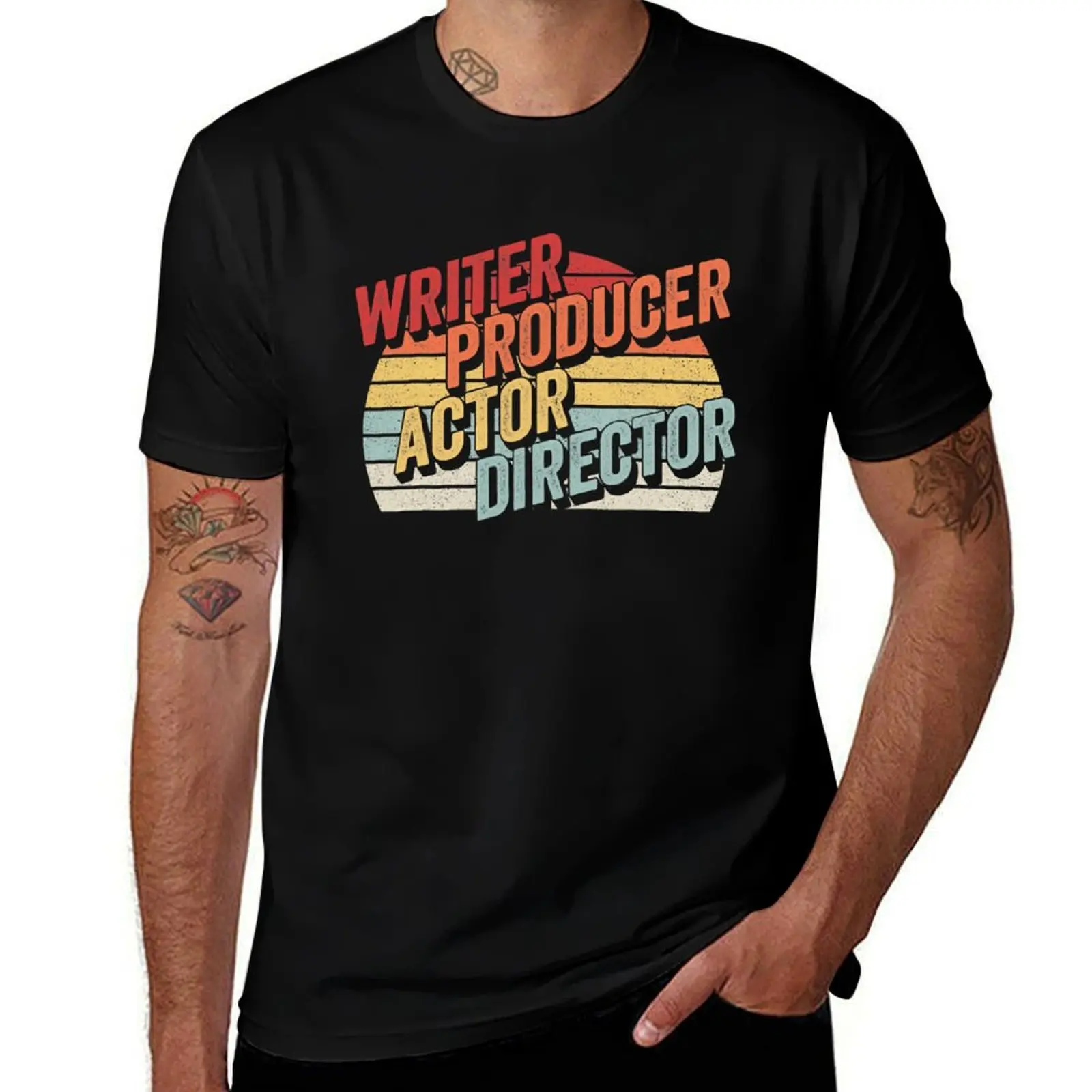 Writer Producer Actor Director Filmmaker Movie Theater T-Shirt t shirts for man slim fit T-Shirt
