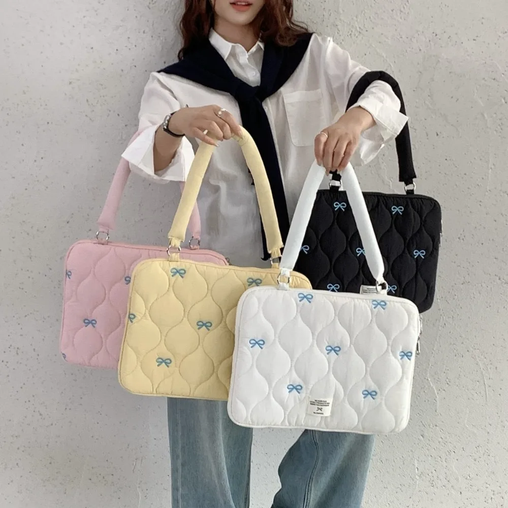 

Cute Bow Graphic Laptop Bag Tablet Sleeve Case 11 13.3 14 15.6 Inch For Macbook Air 13 Pro Xiaomi Lenovo Dell Notebook Soft Case