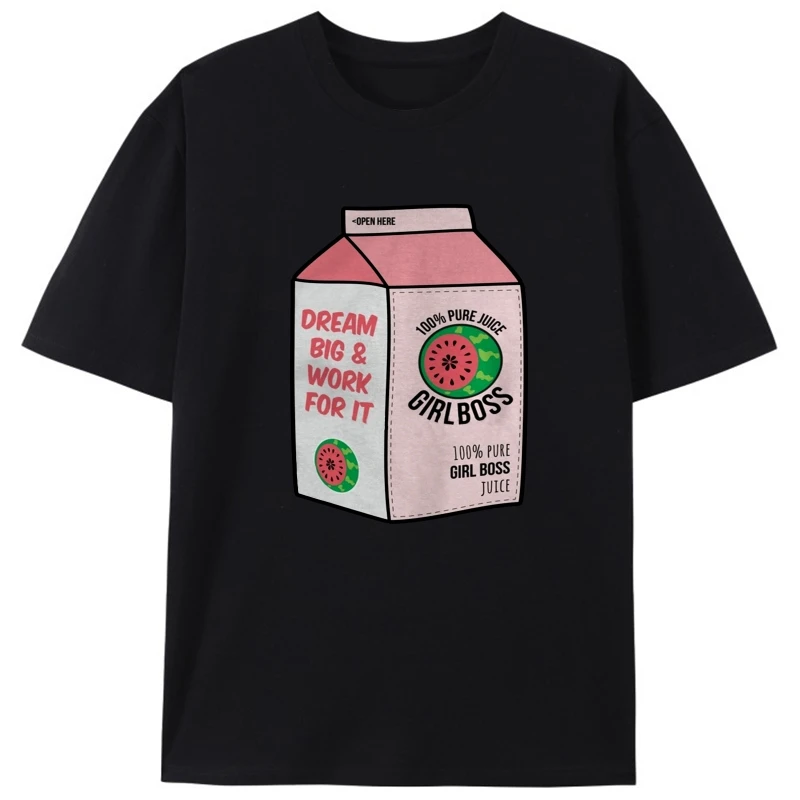 

Мужская футболка Girlboss Juice Shirt крутая футболка с принтом футболки топ