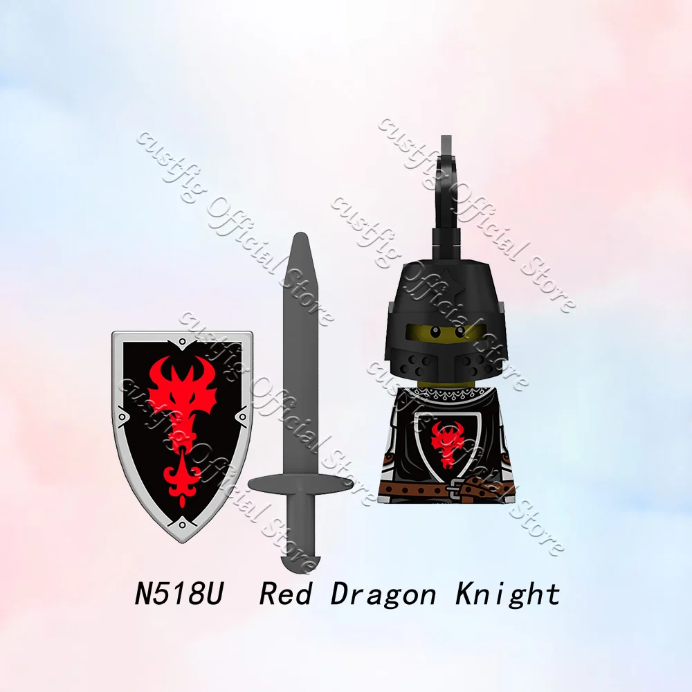 MOC Mittelalterliche Militärische Griechische Spartanische Krieger-Soldatenfigur Baustein Armeekastell König Ritter Schild DIY Bausteine Jungen Spielzeug Geschenk