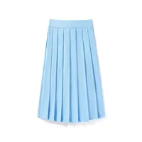 60CM Length High Waist Pleated Skirt Ladies Summer Clothes Women A Line Harajuku Korean Black Midi Skirt For School Girl Uniform 6