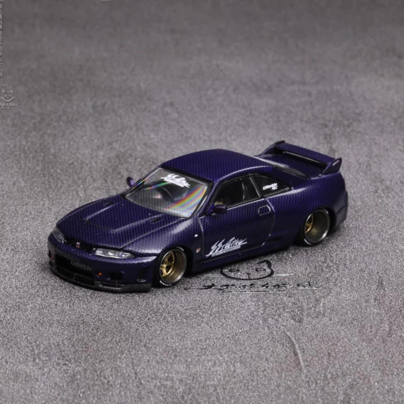 โมเดลรถ Kaido House MINIGT 1/64 Skyline GTR R33 ทำจากโลหะผสม แบบตั้งโชว์ ของสะสม ตกแต่งบ้าน ของขวัญวันหยุด ของเล่น