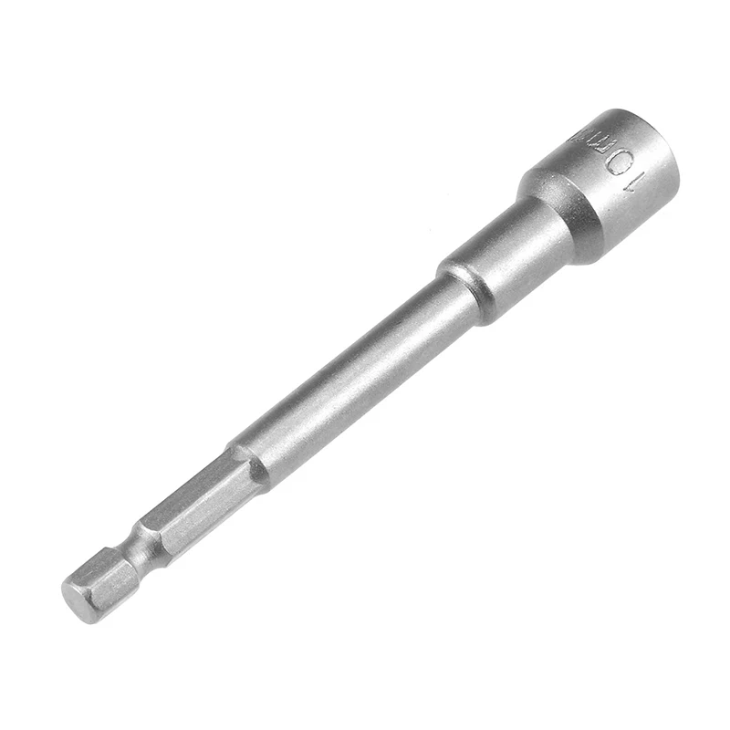 1pcs 10mm 13mm 19mm Hex Sockets Hex Shank Nut Sockets Driver Nut Driver 1/4" Quick Change Screwdriver Kit 100mm 4" Length