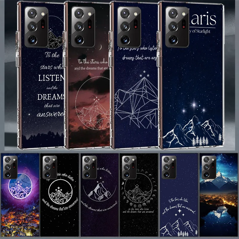 A Court of Mist and Fury Sarah J Maas Coque For Samsung S25 S24 FE A55 A35 A25 A15 A05S Phone Galaxy Note 20 Ultra 10 Lite 9 8 M