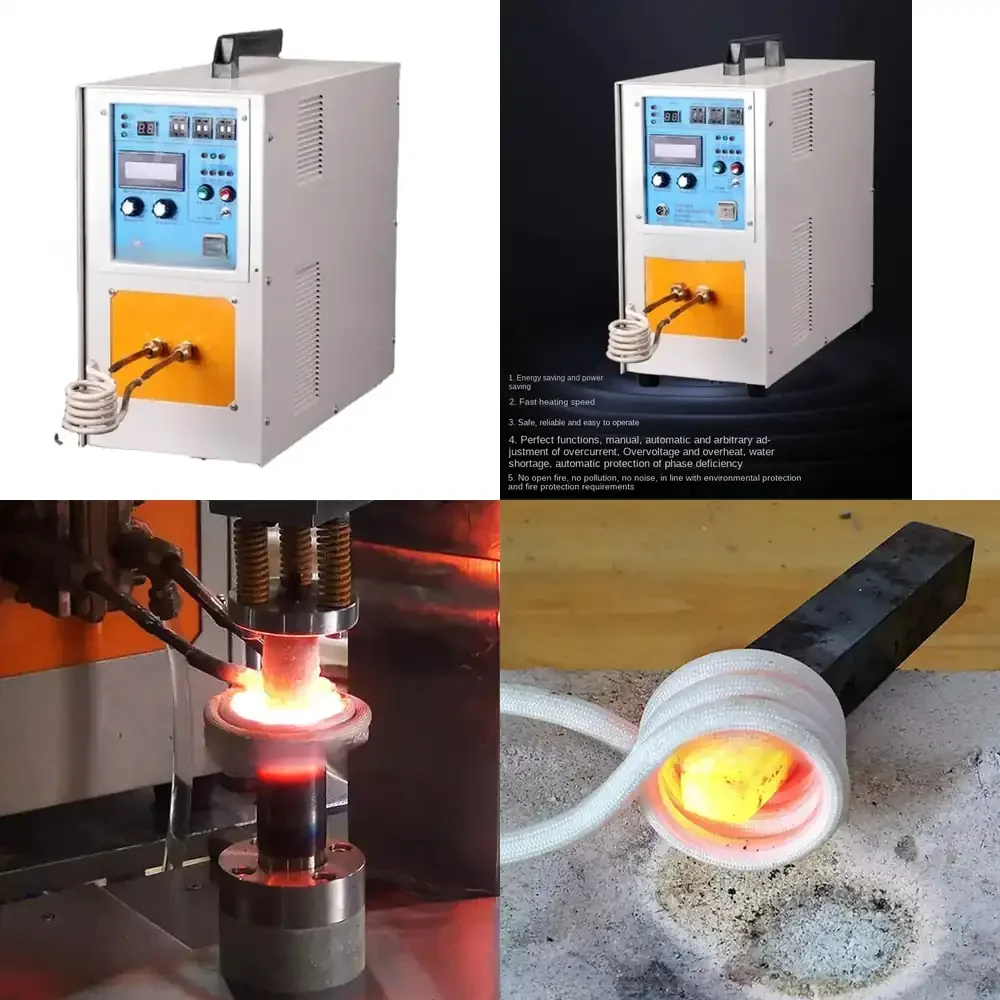15KW Induction Heater Furnace for Quenching Melting Forging Heat Treatment Welding Iron Steel Metal Processing
