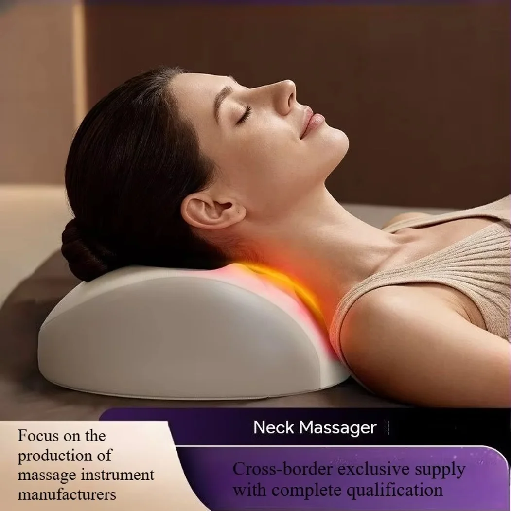 2026 Cervical Massage Pillow Shoulder and Neck Multifunctional Heating Kneading Trapezius Hot Compress Massager