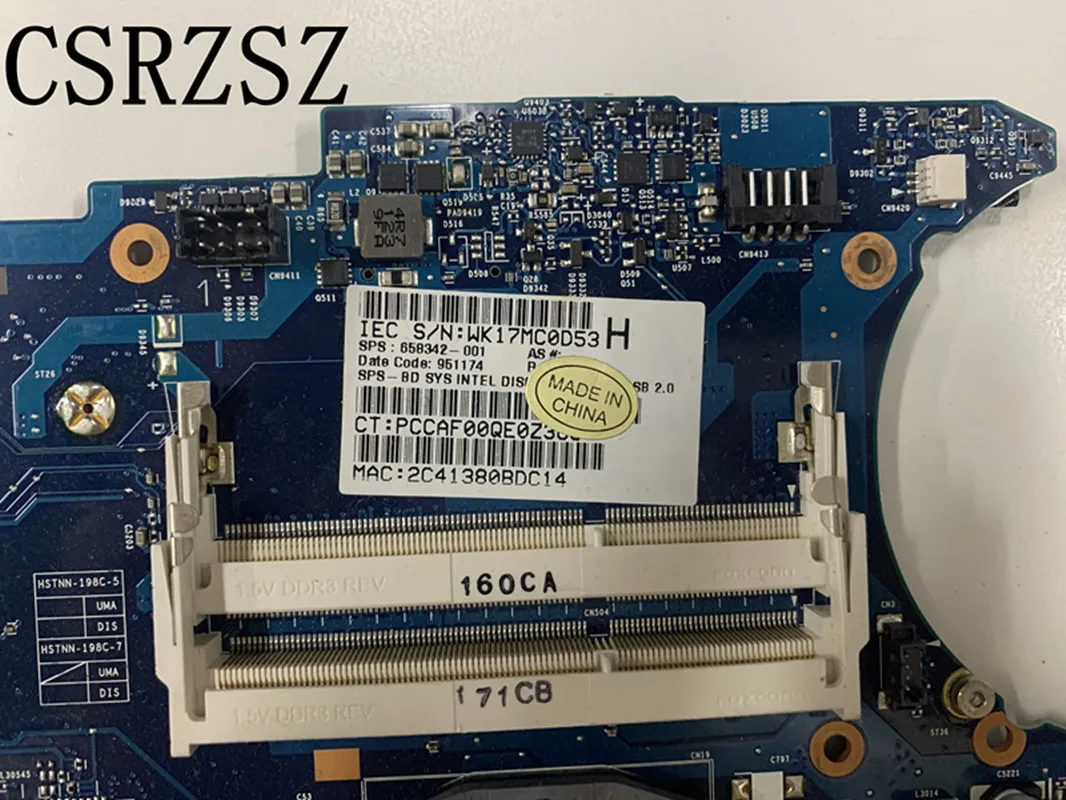 Imagem -03 - para hp Probook 4530s 4730s Computador Portátil Placa-mãe 658342001 658342601 Totalmente Testar o Trabalho Bem