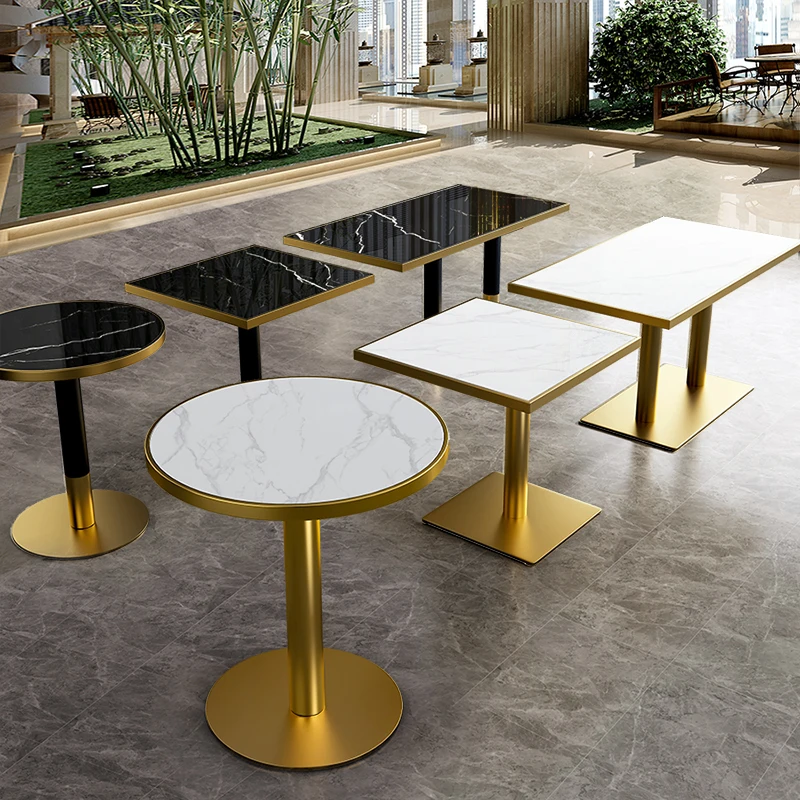 

Modern Efficient Restaurant Set Comfortable Sintered Stone Dining Table and Chair for Outdoor Serving and Entertaining