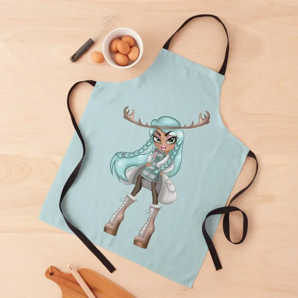 

Mandi Moose Apron Home Utensils Women Kitchen Apron