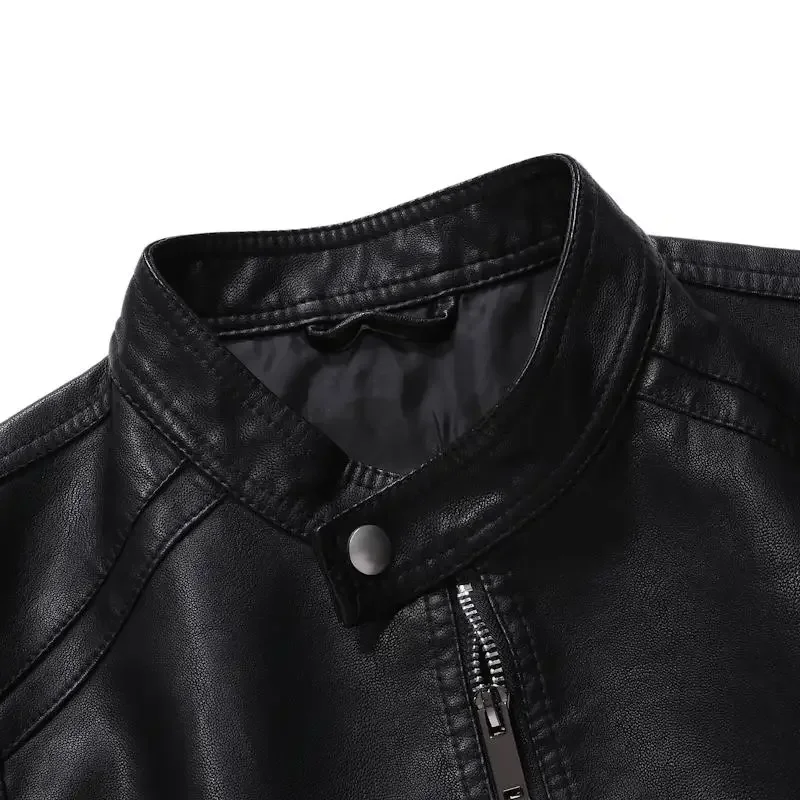 Men Leather Jacket Motorcycle Men's Jackets Black Jaqueta De Masculina Outwear Male Pu Leather Mens Coats Brand