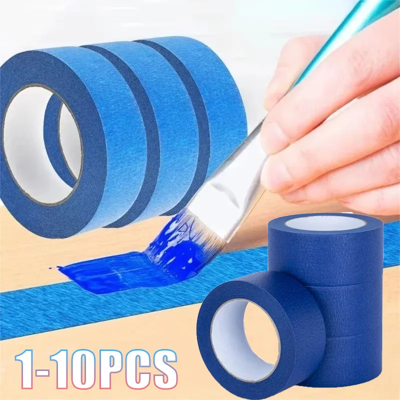 1-10PCS UV Resistant Masking Tape for Auto Paint High Temperature Washi Paper Tape for Car Spray Home Wall Decor Anti Solvent