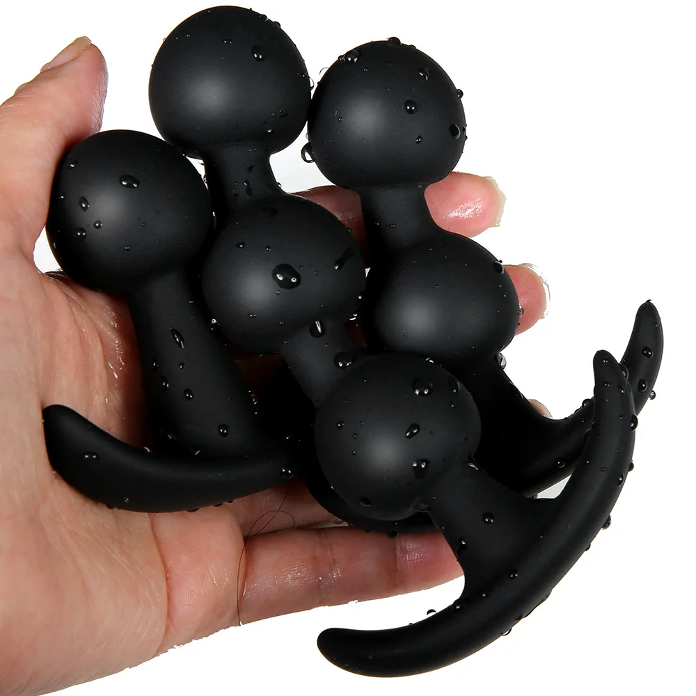 Silicone Small Large Anal Beads Butt Plug Set Wearable Anal Plug Prostate Massage G Spot Sex Toy Man Women