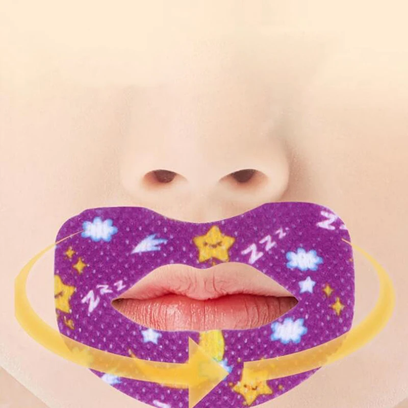 30Pcs Night Sleep Lip Nose Breathing Improving Patch Mouth Correction Sticker Tape Anti-Snoring Stickers For Children Adult