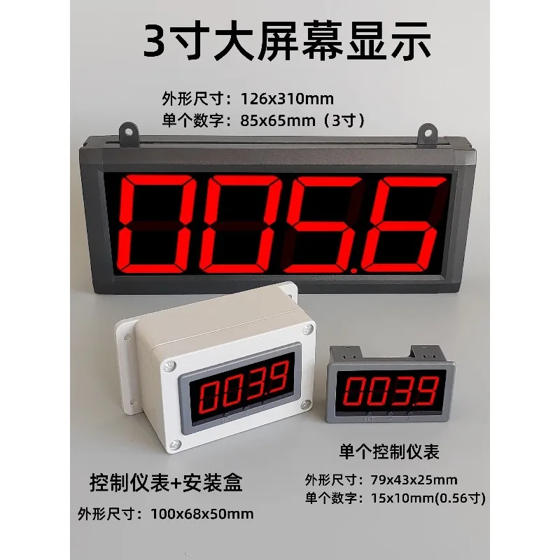 Digital Temperature Meter Large Screen High Precision PT100 K Type Thermometer For Industrial Oven Temperature Detection Display