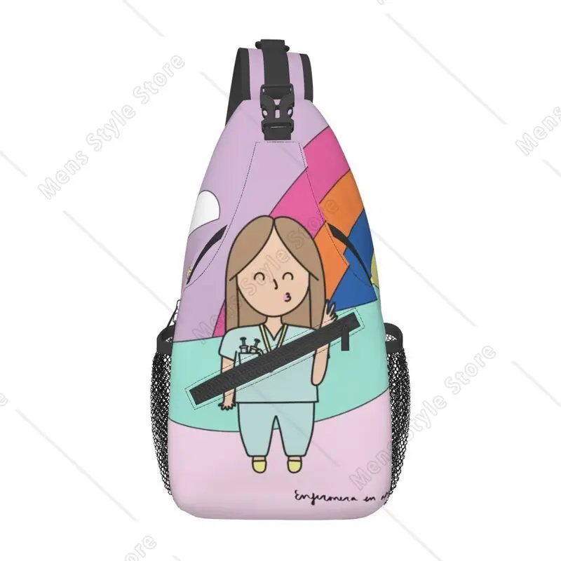 

Милая медицинская сумка на слинге для медсестры, индивидуальный рюкзак через плечо для мужчин, дорожный рюкзак