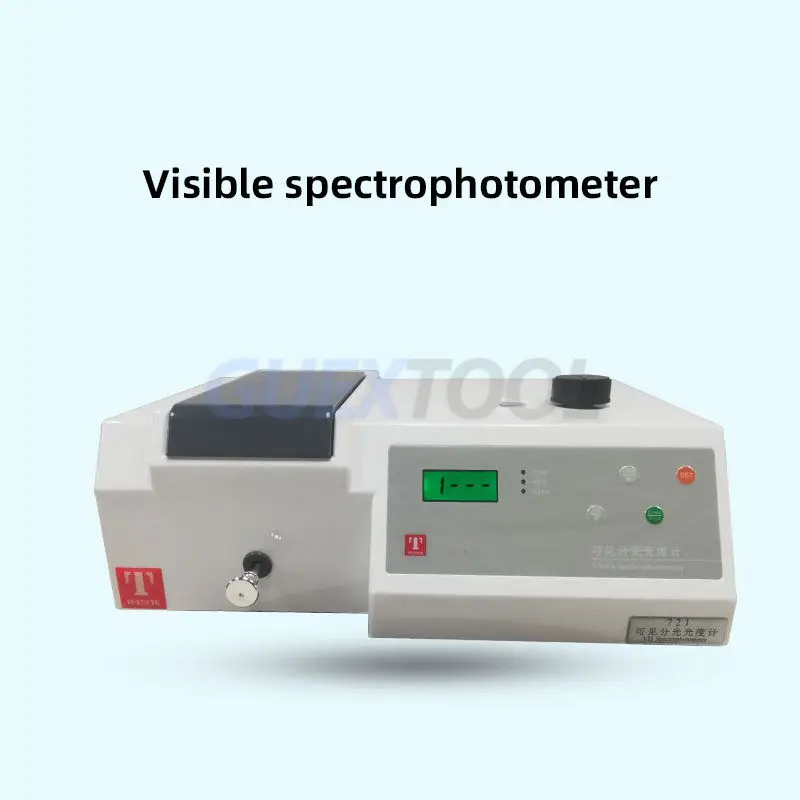 Visible Spectrometer Wavelength Ultraviolet Spectrophotometer Tester Desktop Digital Display Photometer 110V/220V 721/722 Model